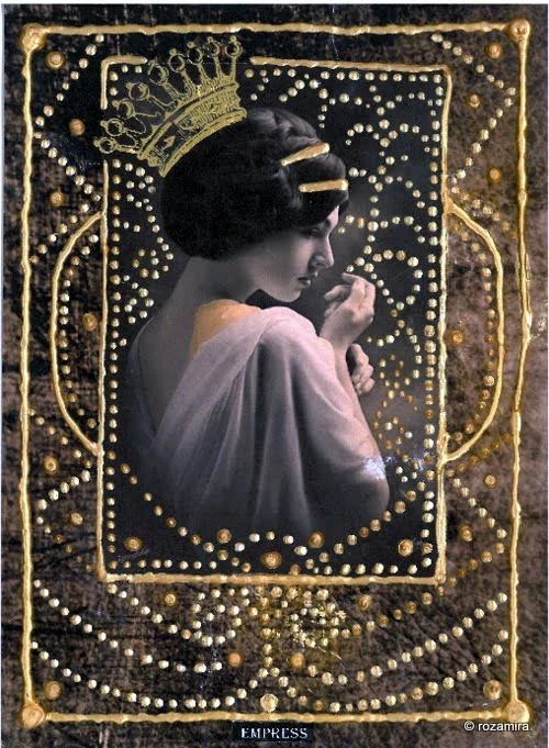 Recovered card 61 card from the Esmeralda's Silent Tarot deck