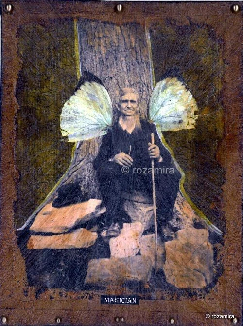 Recovered card 71 card from the Esmeralda's Silent Tarot deck