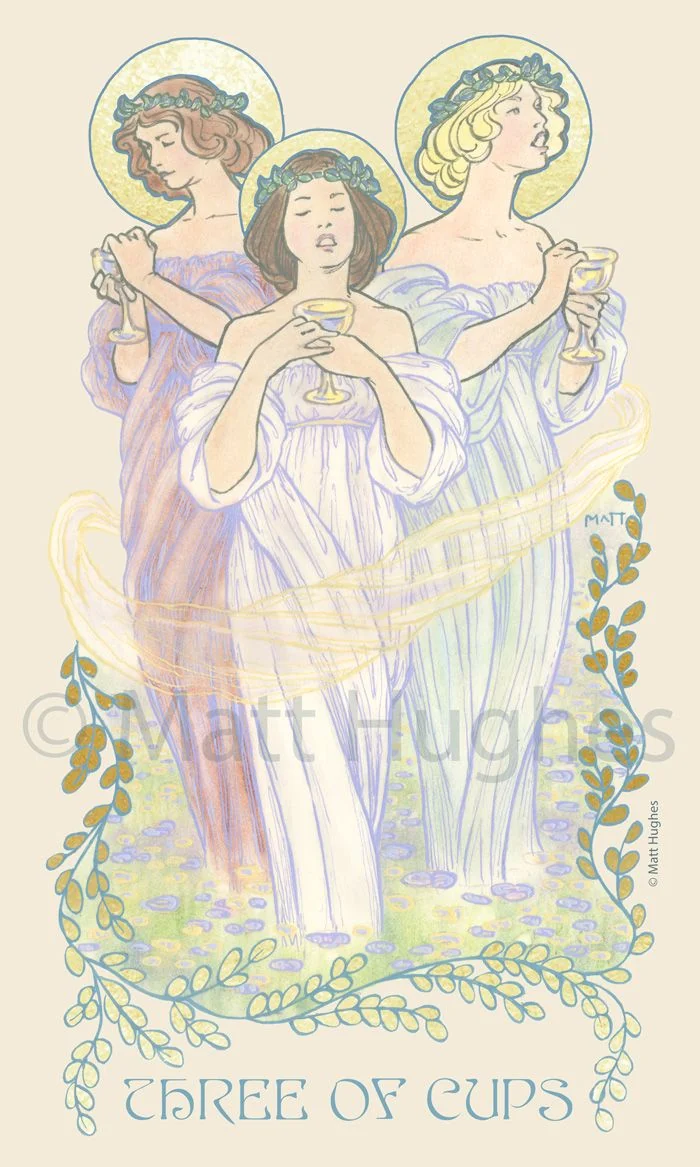Ethereal Visions Tarot card 06 card from the Ethereal Visions Tarot deck