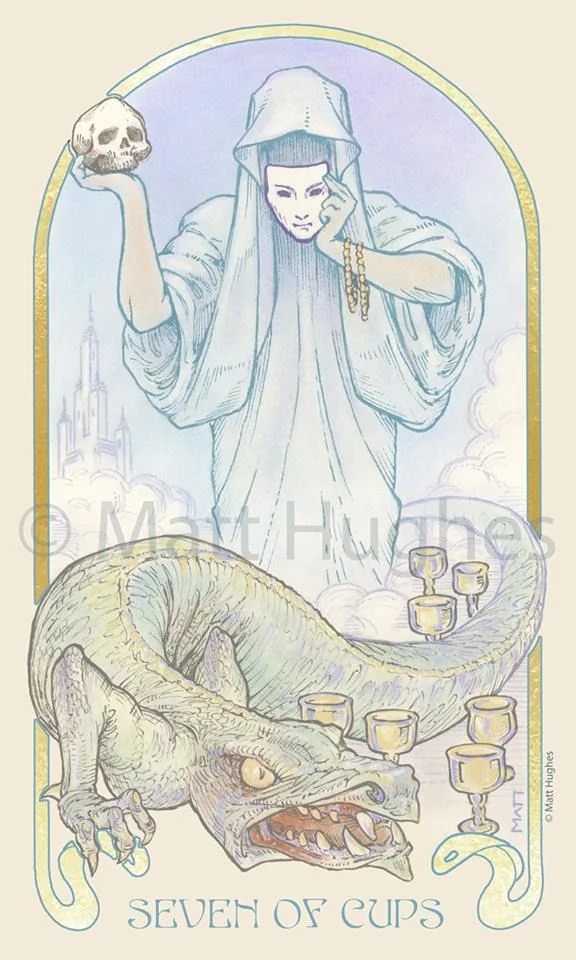 Ethereal Visions Tarot card 07 card from the Ethereal Visions Tarot deck