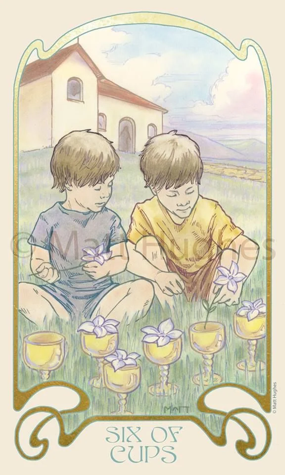 Ethereal Visions Tarot card 09 card from the Ethereal Visions Tarot deck