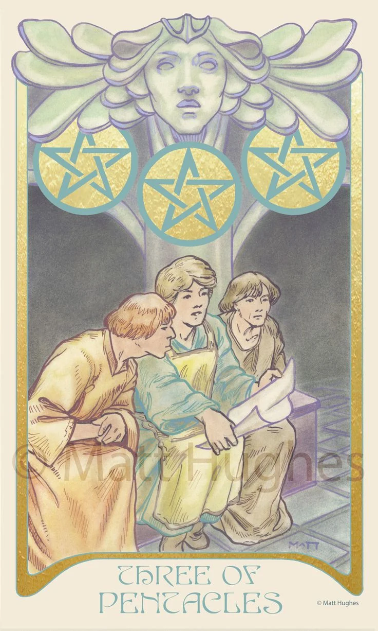Ethereal Visions Tarot card 34 card from the Ethereal Visions Tarot deck