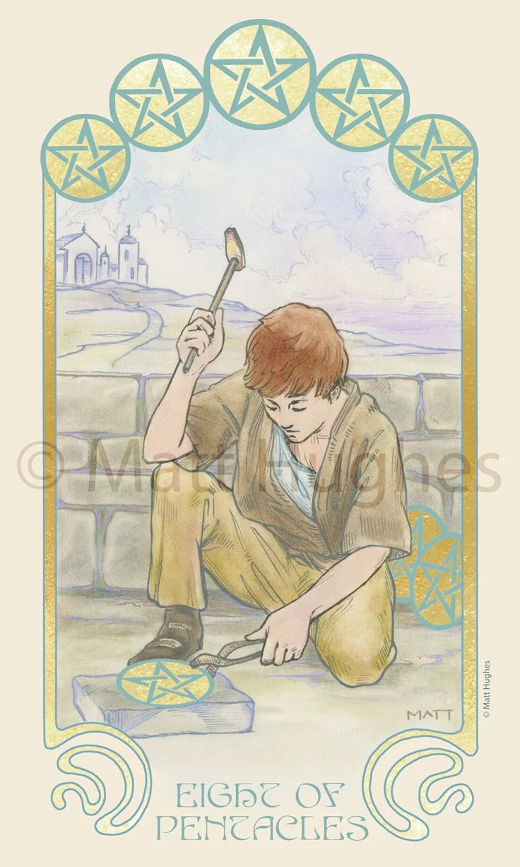 Ethereal Visions Tarot card 36 card from the Ethereal Visions Tarot deck
