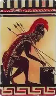 Card 16 card from the Etruscan Tarot deck