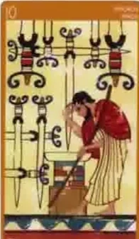 Card 17 card from the Etruscan Tarot deck