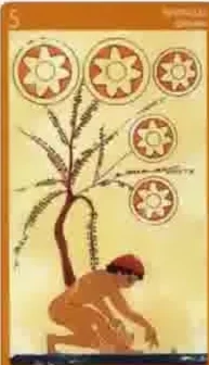 Card 21 card from the Etruscan Tarot deck