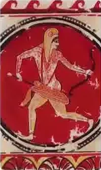 Card 34 card from the Etruscan Tarot deck