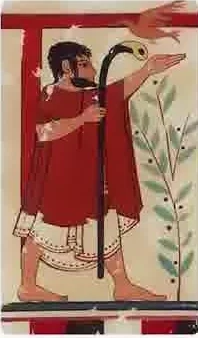 Card 37 card from the Etruscan Tarot deck