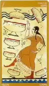 Card 39 card from the Etruscan Tarot deck