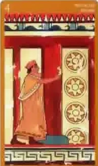 Card 40 card from the Etruscan Tarot deck