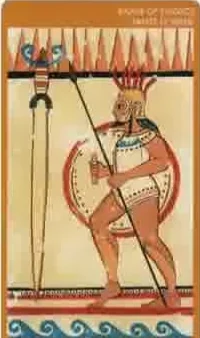 Card 42 card from the Etruscan Tarot deck
