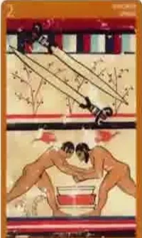 Card 60 card from the Etruscan Tarot deck