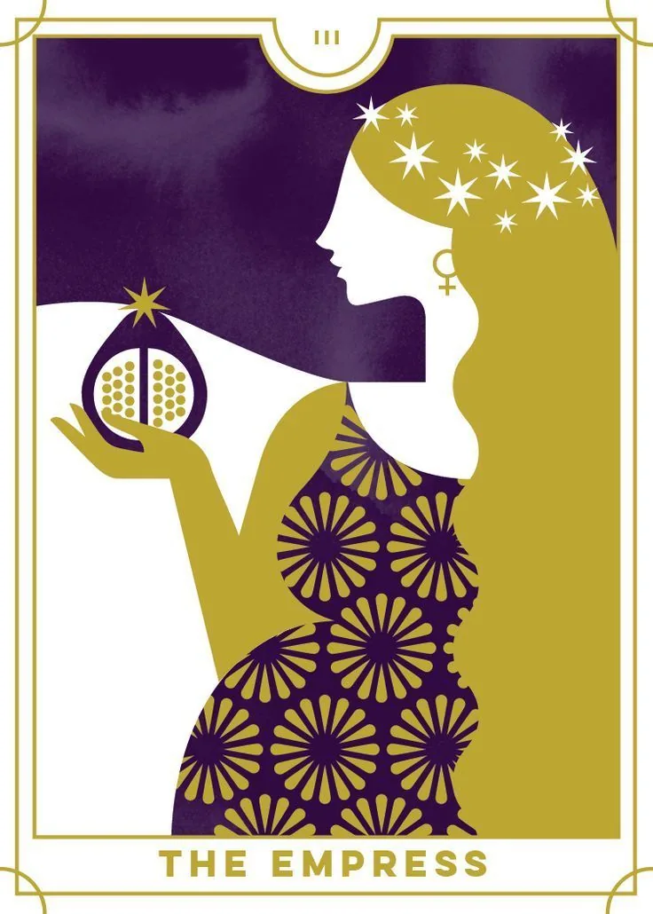 The Empress card from the Everyday Tarot deck
