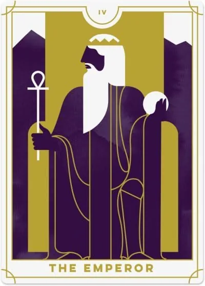 The Emperor card from the Everyday Tarot deck