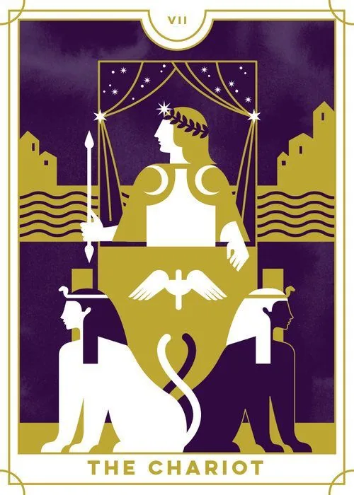 The Chariot card from the Everyday Tarot deck