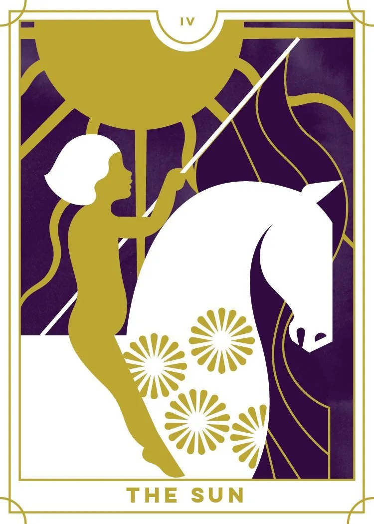 The Sun card from the Everyday Tarot deck