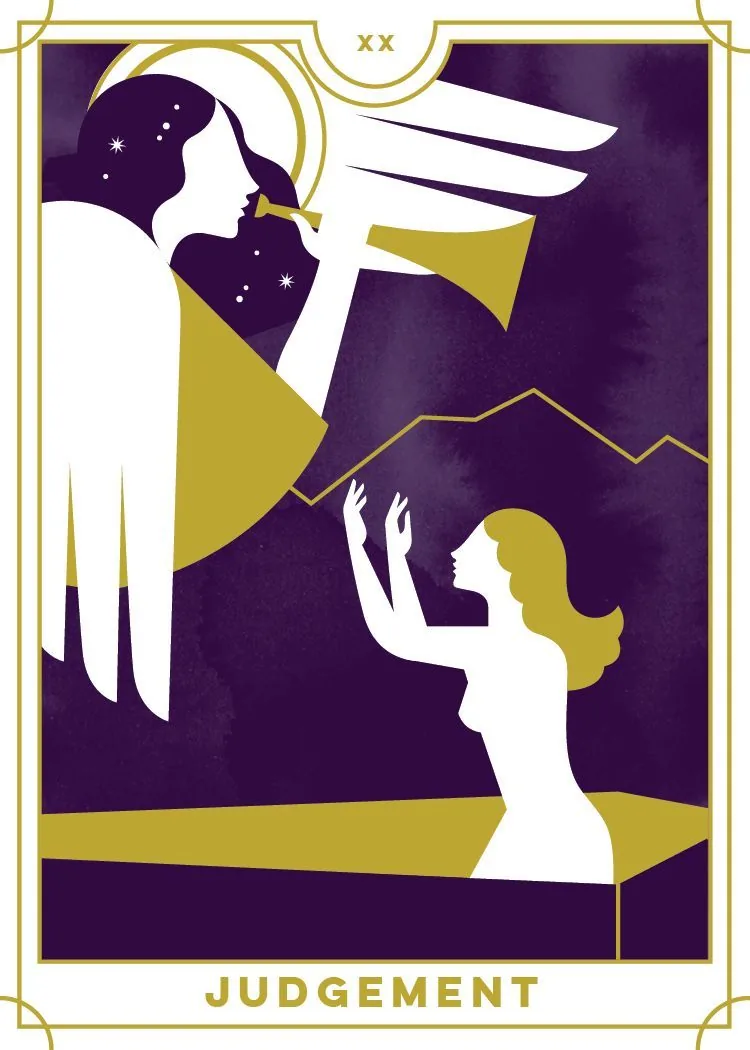 Judgement card from the Everyday Tarot deck