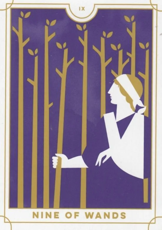 9 of Wands card from the Everyday Tarot deck