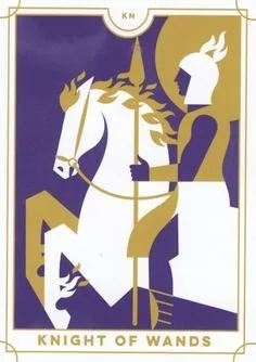Knight of Wands card from the Everyday Tarot deck