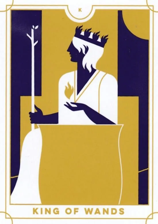King of Wands card from the Everyday Tarot deck