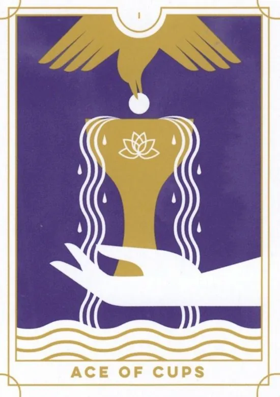 Ace of Cups card from the Everyday Tarot deck