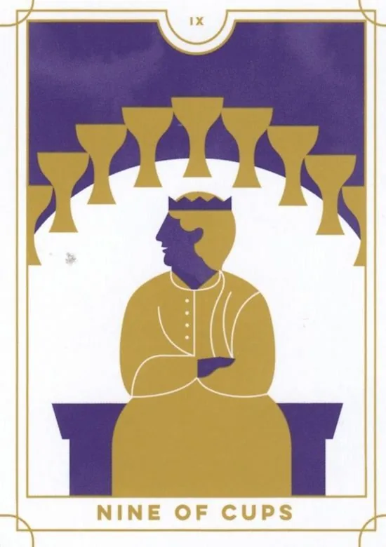 9 of Cups card from the Everyday Tarot deck