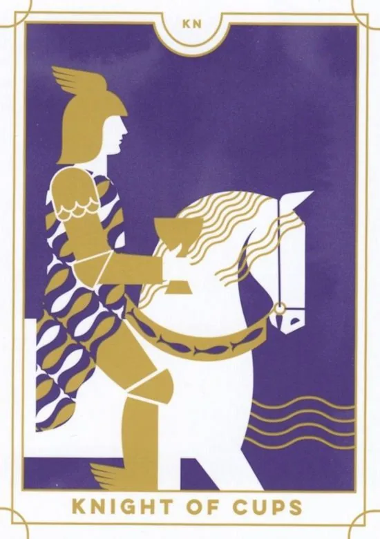 Knight of Cups card from the Everyday Tarot deck