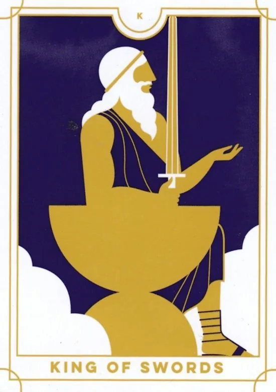 King of Swords card from the Everyday Tarot deck