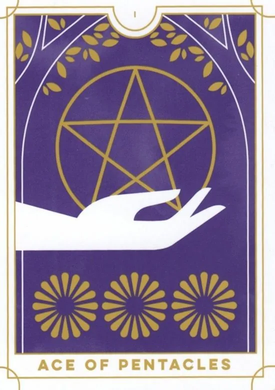 Ace of Pentacles card from the Everyday Tarot deck