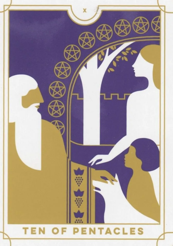 10 of Pentacles card from the Everyday Tarot deck