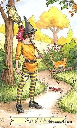 Page of Wands card from the Everyday Witch Tarot deck