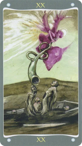 Judgement card from the Fairy Lights Tarot deck