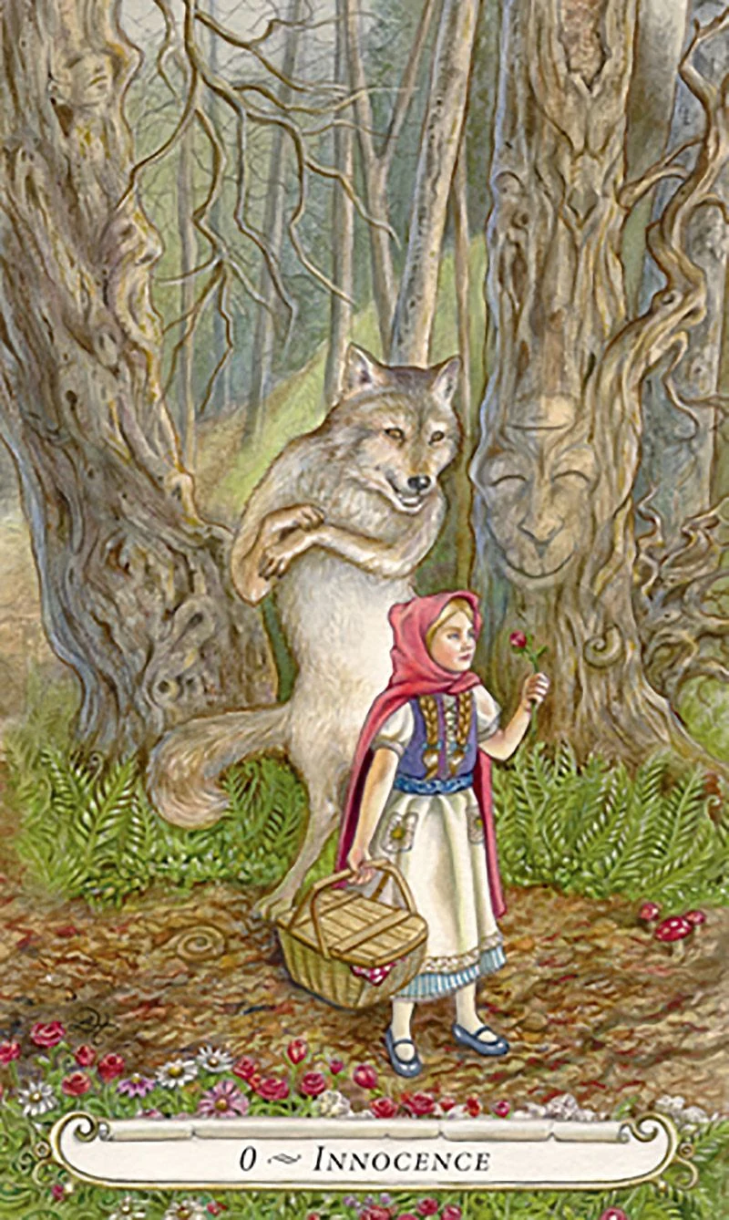 Innocence card from The Fairy Tale Tarot by Lisa Hunt