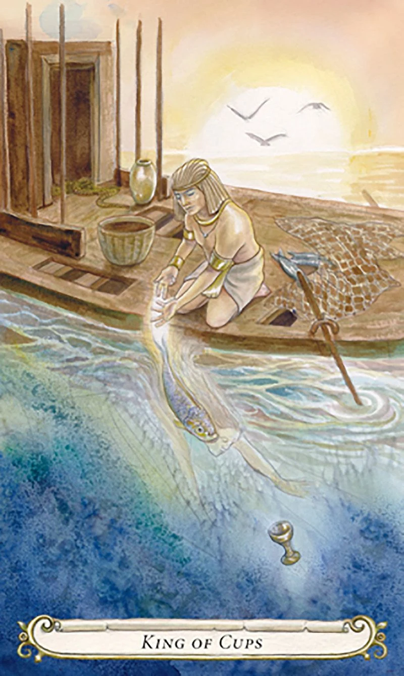 King of Cups card from The Fairy Tale Tarot by Lisa Hunt