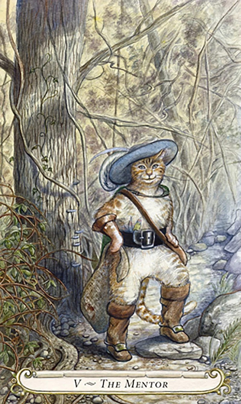 The Mentor card from The Fairy Tale Tarot by Lisa Hunt