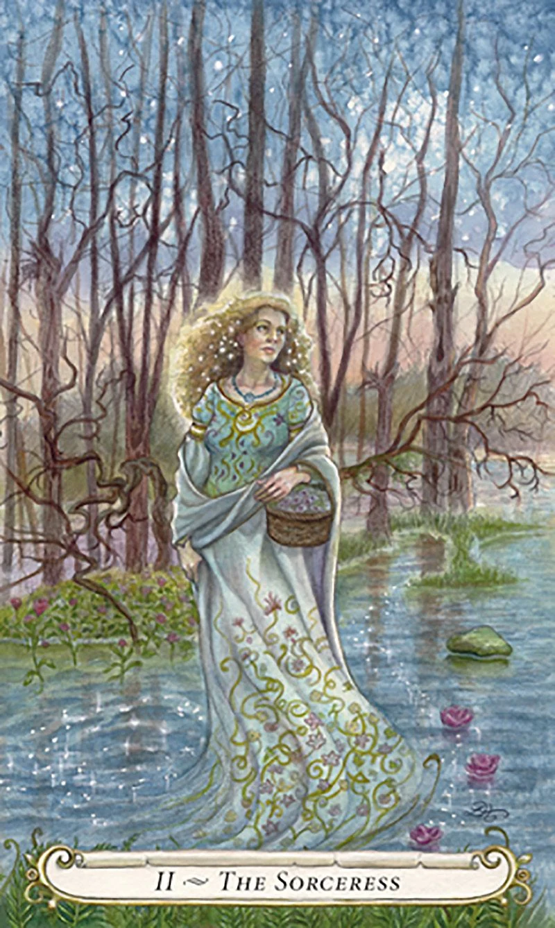 The Sorceress card from The Fairy Tale Tarot by Lisa Hunt