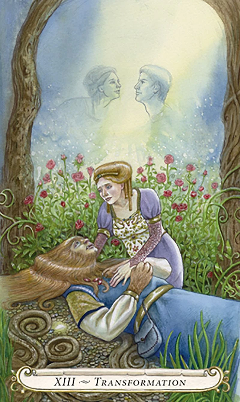 Transformation card from The Fairy Tale Tarot by Lisa Hunt
