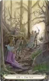 Fairy Tale Tarot card 07 from the Triskova Fairy Tale Tarot deck