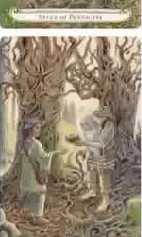 Fairy Tale Tarot card 21 from the Triskova Fairy Tale Tarot deck