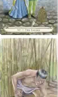 Fairy Tale Tarot card 42 from the Triskova Fairy Tale Tarot deck