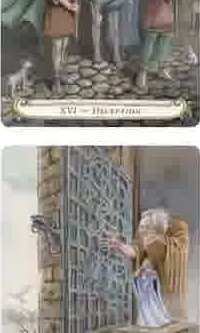 Fairy Tale Tarot card 49 from the Triskova Fairy Tale Tarot deck