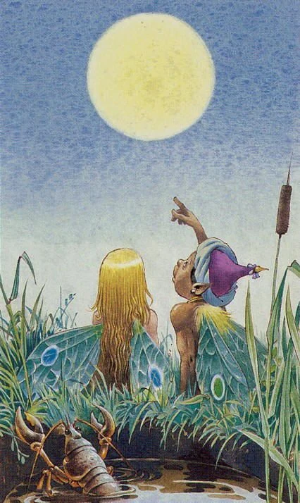 Fairy Tarot Alligo Card 18 card from the Fairy Tarot Alligo deck