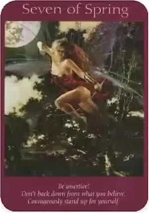 The High Priestess card from the Fairy Tarot deck