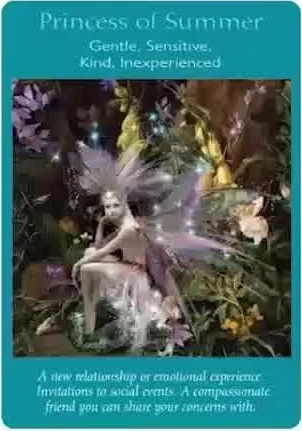 The Emperor card from the Fairy Tarot deck