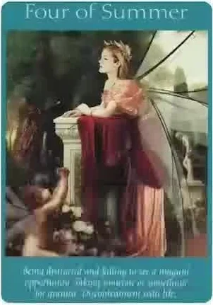 The Tower card from the Fairy Tarot deck
