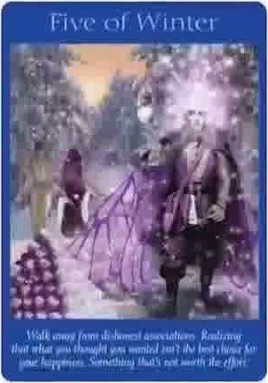 Eight of Wands card from the Fairy Tarot deck