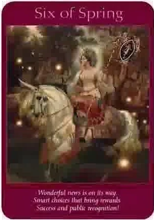 Two of Cups card from the Fairy Tarot deck