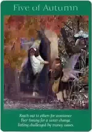 Three of Swords card from the Fairy Tarot deck