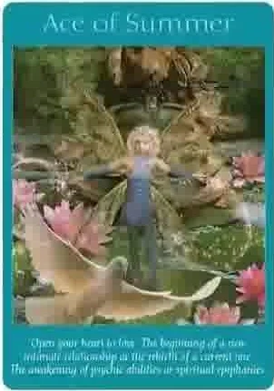 Ten of Pentacles card from the Fairy Tarot deck