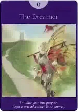Page of Pentacles card from the Fairy Tarot deck